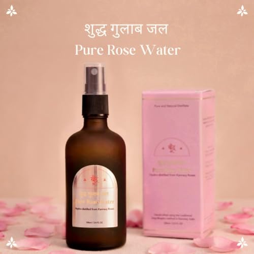 Image of Boond Fragrances 100% Pure Rose Water | 100ml | FSSAI Approved | Comes with Fine Mist Spray Pump