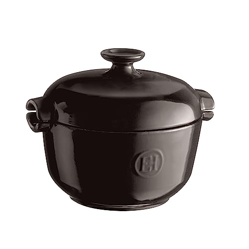 Emile-Henry-25-qt-Rice-Pot-Charcoal