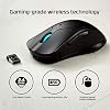 HyperX Pulsefire Dart - ماوس ألعاب RGB لاسلكي ، تخصيص يتم التحكم فيه بواسطة البرامج ، 6 أزرار قابلة للبرمجة ، بطارية شحن Qi حتى 50 ساعة - كمبيوتر ، PS4 ، متوافق مع Xbox One ، أسود