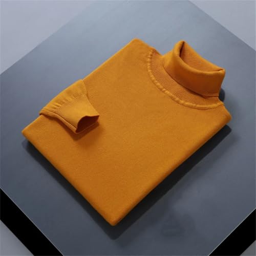 Men's Turtleneck Knit Sweater Cashmere Blend Soft Warm Pullover Casual Autumn Winter Jumper4
