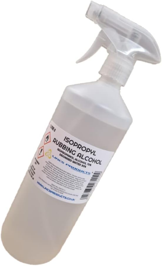 RUBBING Alcohol - IPA 70% - Isopropanol Alcohol 70% 1L Spray Bottle
