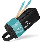 Oceankind® Erstes Federmäppchen aus Meeresplastik – 100% recyceltes Mäppchen aus PET Flaschen – Federmappe schwarz - Etui, Pencil case, Schlamppermäppchen, Kosmetiktasche perfekt für den Alltag