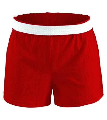 Soffe Big Girls V-Notch Legs Elastic Waist Knit Short, Red, X-Large #TOP17