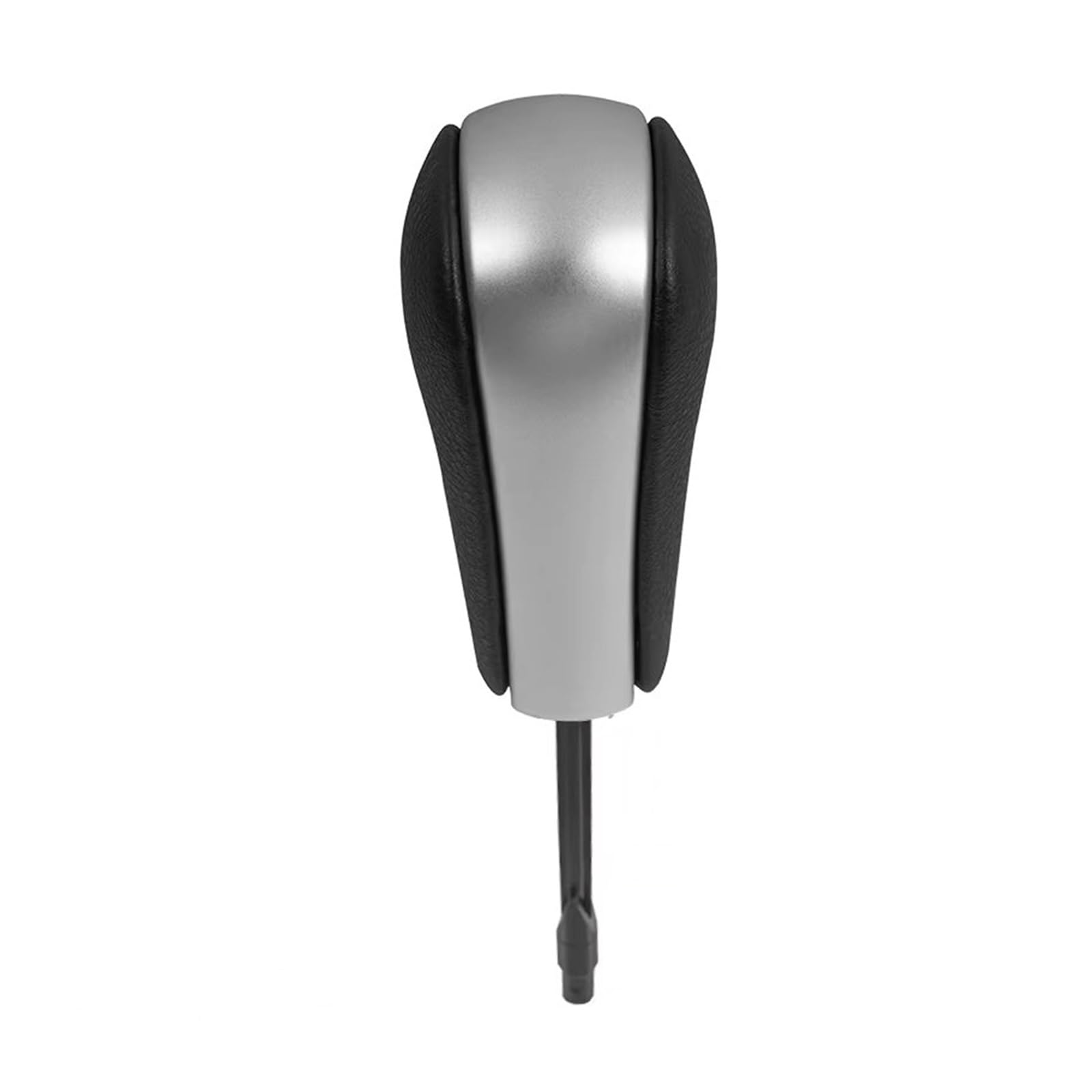 Wylwsha Long Silver Shift Gear Knob Cover Automatic Gear Shift Stick Knob Lever Pen For E81 82 87 90 91 92 93 36 38 39 46 For Z4 For Z3 For E53 For X5 For X3 For E60(Long Silver)