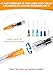 1mL Luer Lock Syringes without Needle - Syringe with Cap, Sterile Individually Sealed, Professional, Industrial & Personal Home Care, 50 Pack
