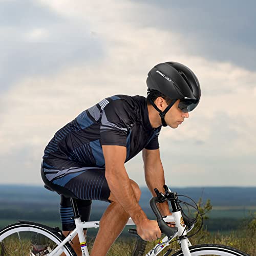 Fahrradhelm Herren Damen mit Abnehmbarem Magnetischem Visier, Ultraleichter Verstellbarer Bike Helm,...