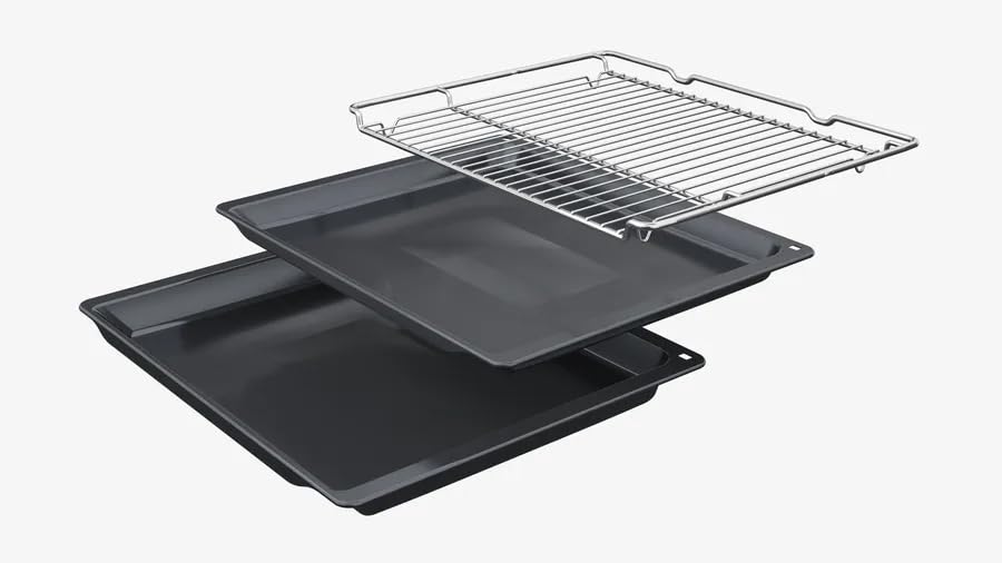 BOSCH - Forno multifunzione con vapore aggiunto, 60 cm, Serie 8, Elettronica TFT TouchControl Plus, AirFry, Home Connect, Nero, HRG7361B1
