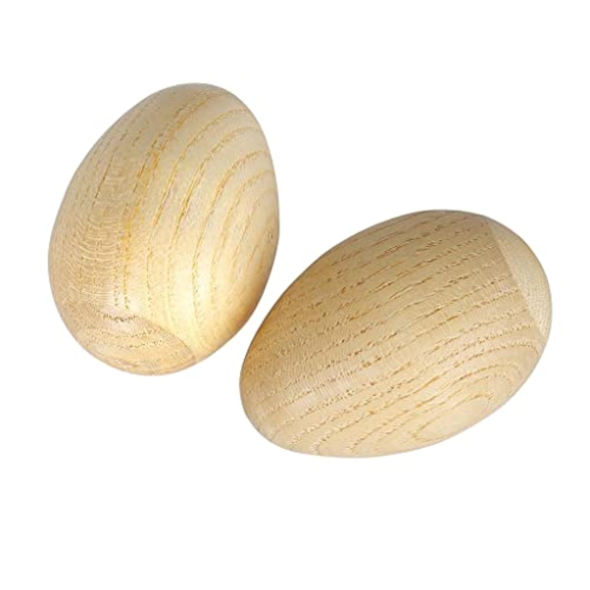 1 Pair Wooden Sand Eggs for Kids Educational Play