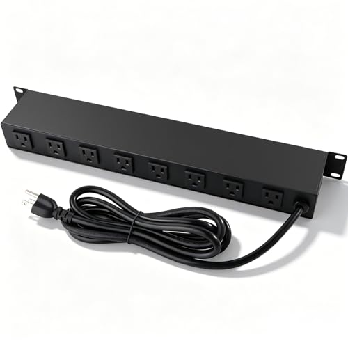 Multitoma PDU de montaje en rack de 19 pulgadas con 14 tomas, 15A, 125V, 1875W miniatura 2