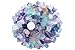 ZenQ 1 lb Fluorite Tumbled Stone Chips Crushed Natural Crystal Quartz Pieces
