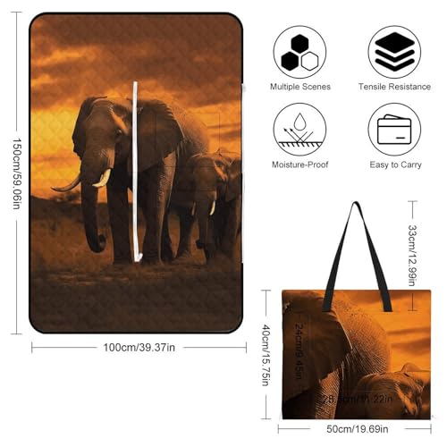 Couverture de pique-nique imperméable grand format pliable pour le camping