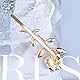 Aneneiceera Rose Haarspange Pin Vintage Gold Ein Wort Clip Haarspange Französisch Rose Retro Bobby Pins Dekorative Haar-Accessoires Für Frauen Und Mädchen (Rose)