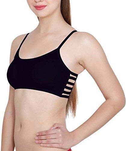 Image of Manpasand Girls Cotton Lightly Padded, With Removable Pads Non-Wired Bralette Bra