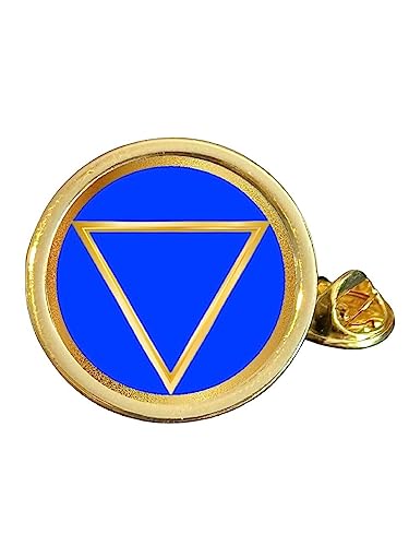 Al Anon Pin's en forme de triangle plaqué or avec inscription « Alcoholics Anonymous » dans un sac, Métal