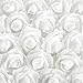 Bright Creations Fake Foam Flower Heads - 2-Inch White Stemless, 200 Pack - Artificial Flowers Bulk for Crafts & Decor