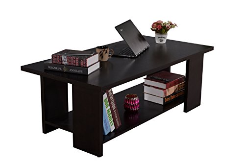 Image of DeckUp Cove-S Engineered Wood Coffee Table (Dark Wenge, Matte Finish)