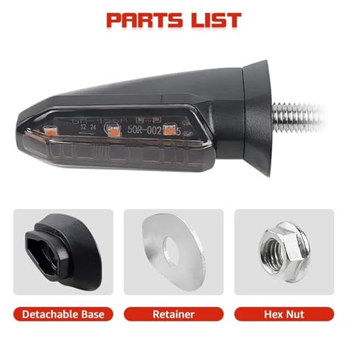 Clignotants moto 8mm pour remplacer un feu cassé sur Kawasaki ZX10R