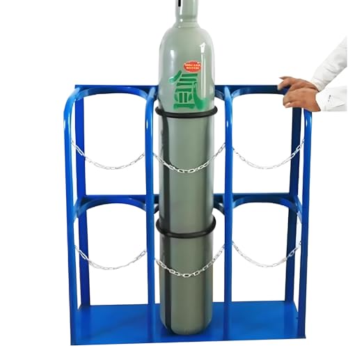 Râtelier bouteille de gaz sur pied robuste avec chaîne hôpital - 2
