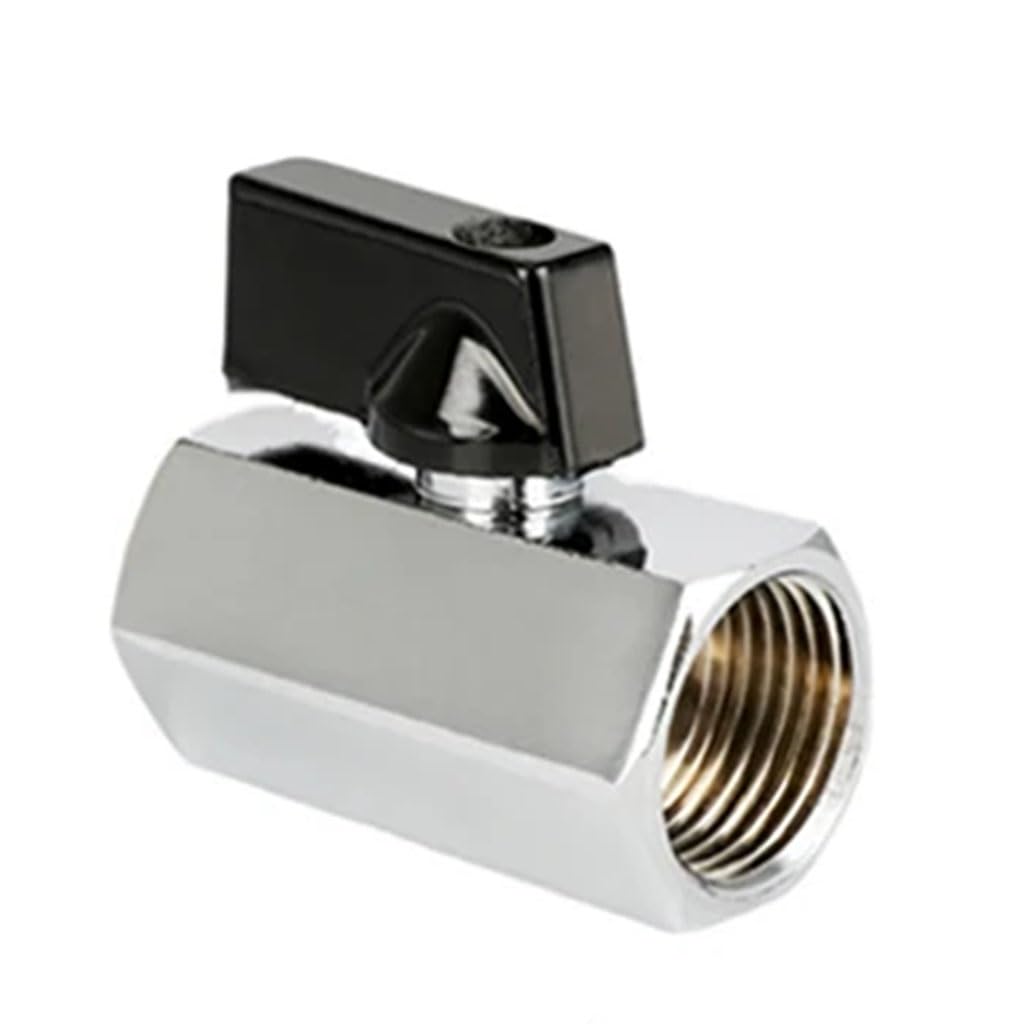 Ouhbndeaz Men's Fe To Fe Ball Valve 1Pcs Mini Brass Ball Valve 3/4 Threaded To Fe Thread Shut Off For Air Water Gas Oil(Fe To Fe)