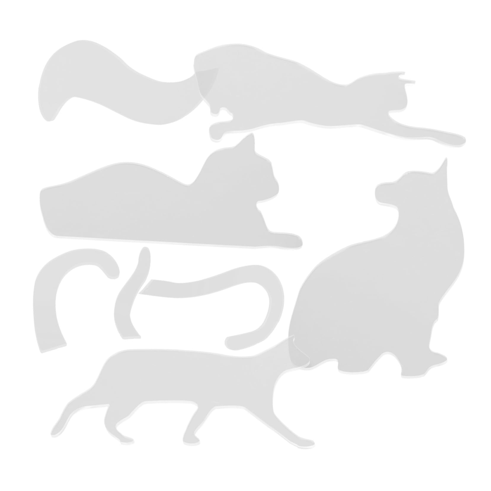 Operitacx 5 Juegos Regla De Plantilla De Gato Reglas De Plantilla De Ropa Plantilla De Acolchado En Forma Plantilla De Manualidades De Costura Plantillas En Forma Regla De Acolchado Acrílico