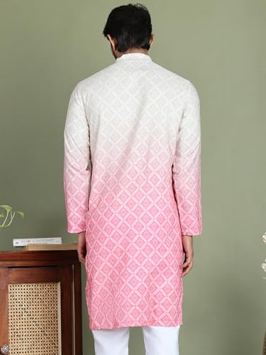 Image of Jompers Men's Ombre Pure Cotton Straight Kurta