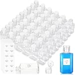 Pumtus 60 Emballer des bouteilles rechargeables en plastique, 2 OZ Séparateur à main vide clair avec bouchon à glissade, petit récipient de pression liquide portable pour shampooing, lotions, savon liquide pour le corps, crèmes