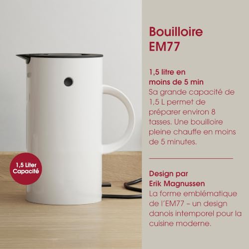 Bouilloire Électrique EM77 1850W – Résistance Cachée, Arrêt Automatique - vue 3