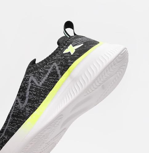 Image of XTEP Running Shoes for Women Breathable Knitted Pull On Sports Walking Shoes Lightweight Casual Sneakers