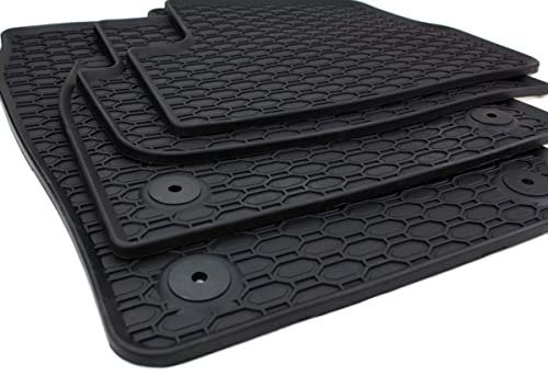 Kfzpremiumteile24 Gummimatten Kompatibel mit Polo AW ab 10/2017 T-Cross ab 2018 Premium Fußmatten...