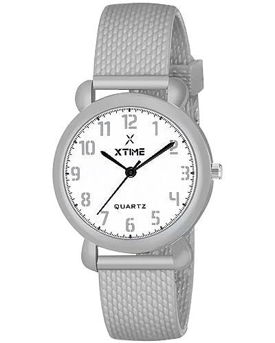 Image of XTIME Analogue Watch Round White Dial & Resin Strap for Boys & Girls