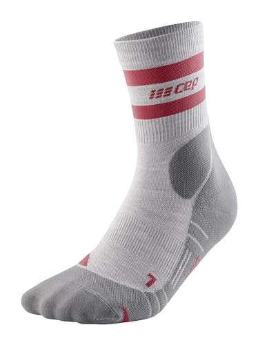 CEP Mens Hiking Compression Socks, 80's Pattern, Mid Cut Crew4