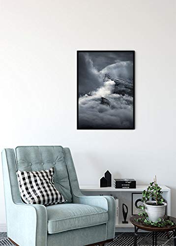Fotomural de diseño Komar Kunstdruck minimalista negro y blanco 5