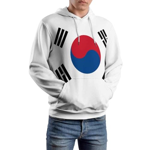 Sweat-shirt à capuche Corée du Sud pull manches longues imprimé 3D - 7