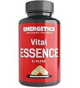ENERGETICX Vital Essence B Blend - Essentiële B-Vitaminen voor Energie, Zenuwstelsel & Vegans - C...