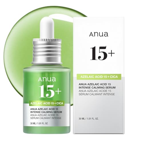 ANUA(アヌア) アゼライン酸15インテンスカーミングセラム30ml アゼライン酸高濃度美容液 毛穴 皮脂トラブルケア 美容液 シカセラム 角質ケア テカり 油分 油水分バランス オイリー肌 混合肌 ゆらぎ肌 スキンケア azelaic acid serum cica【公式・正規品】