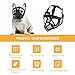 Französische Bulldogge Maulkorb, dellyy Mesh Dog Muzzle für Französische Bulldogge, Deutscher Schäferhund und Dogue de Bordeaux (Schwarz, S)