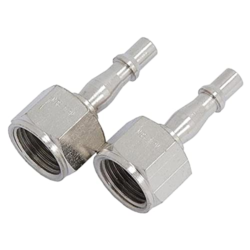 Dapetz ® Air Line Hose Fitting Connector Bayonet Female Thread 1/2" BSP Bayonet Coupler for PCL Vertex, Silver, 0.5 inches