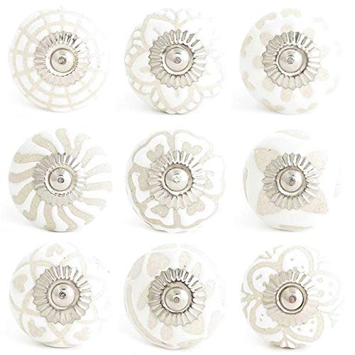 Boutons de porte d'armoire céramique vintage pour réparer une poignée cassée