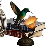 Décoration en résine Hummingbird : améliorée par une délicate résine hummingbird design, cette lampe de table à fleurs combine fonctionnalité avec aesthetics, offrant un éclairage brillant et une atmosphère relaxante qui enhance la mood de tout environnement d'intérieur
