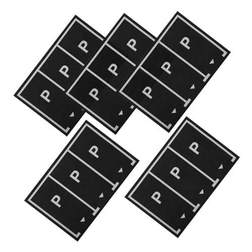 ifundom Toy Car Parking Space Decals 5 Pack Removable Wall Stickers Car Stickers for Boys and Girls' Playroom