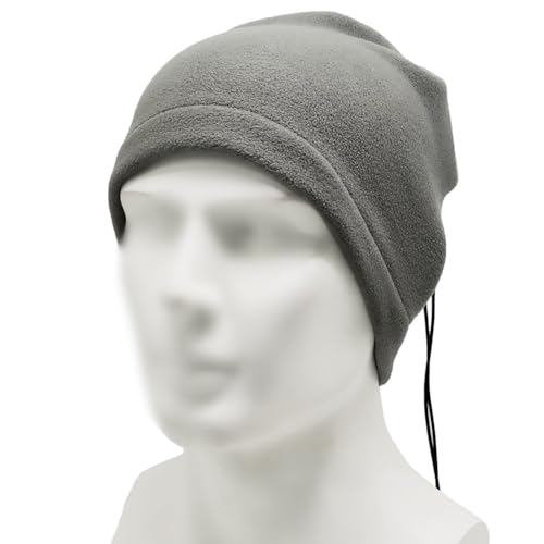 2 Pcs Winter Neck Warmers Windproof Face Covers Fleece Face Masks Scarf Face Coverings with Drawstring Black Green3