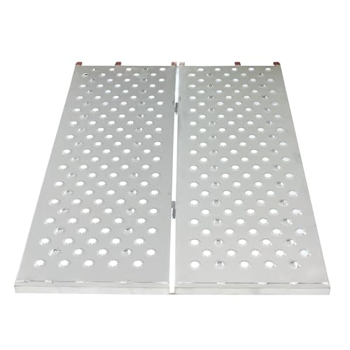 Image of ATV Ramp for Pickup Truck, 6' x 44 inch, Trailer Loading Ramp, 1,500 lb, Folding, Aluminum, Black Widow