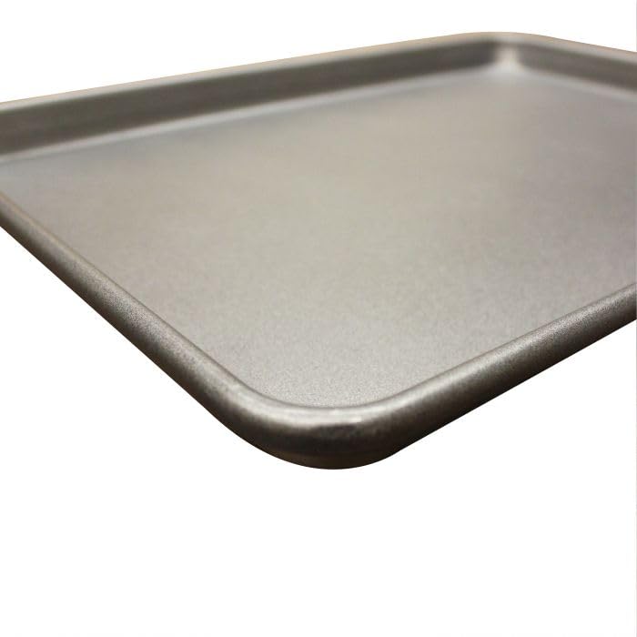 Half Size 18 Gauge Non-Stick Sheet Baking Pan Wire in Rim Aluminum Bun Pan Professional Commercial and Industrial Grade