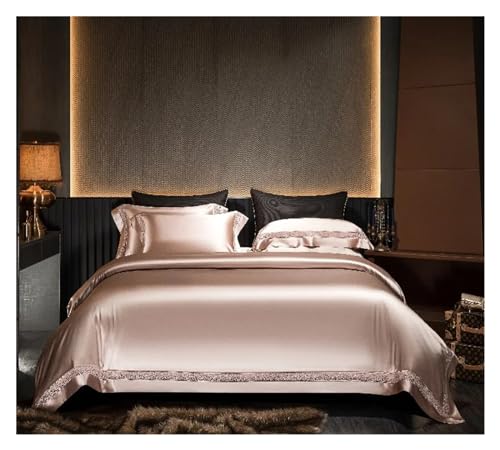 Ensemble de literie en soie et coton 1000TC pour lit king size d'exception