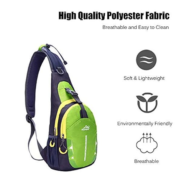 FANDARE Sling väska bärbara ryggsäckar crossbody väska resor vandring väska cykling axelväska vandring obalans bära herr dam polyester