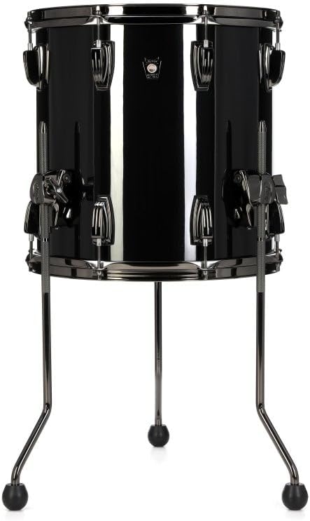 Ludwig Classic Maple Floor Tom - 14 inches x 14 inches, Sable Black, Sweetwater Exclusive