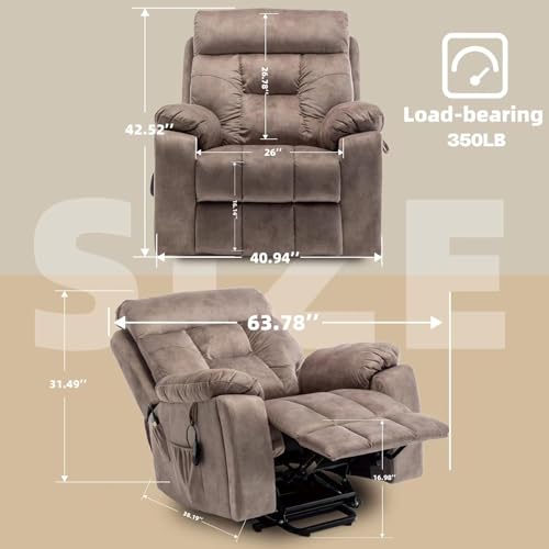 Sillón reclinable compacto con elevador eléctrico miniatura 2