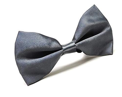 Image of JAGMOOLYA Products The Perfect Classic Satin Pre-Tied Bow Tie Formal Solid Tuxedo Bowtie Adjustable Length Many Colors and Styles Bow for Adults and Children