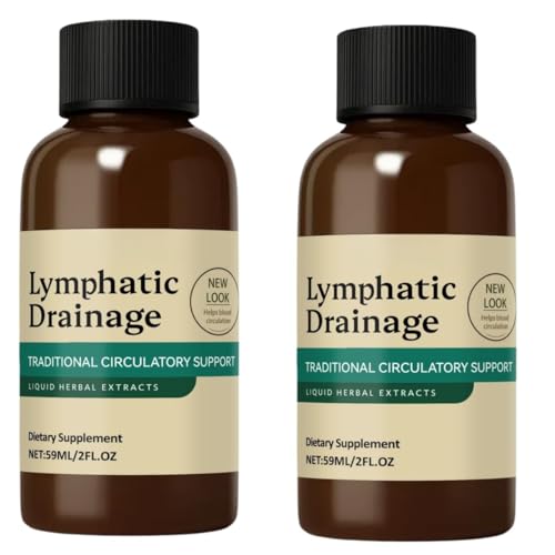 Gotas de Drenaje Linfático, Reduce Naturalmente la Hinchazón Facial, Extracto Natural, Abdomen y Piernas, Limpia el Sistema Linfático para Mujeres y Hombres