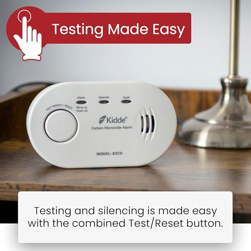 Twin Pack Kidde 5CO Battery Powered Carbon Monoxide Alarm and Detector - 10 Year Sensor Life with AA Batteries - Image 7